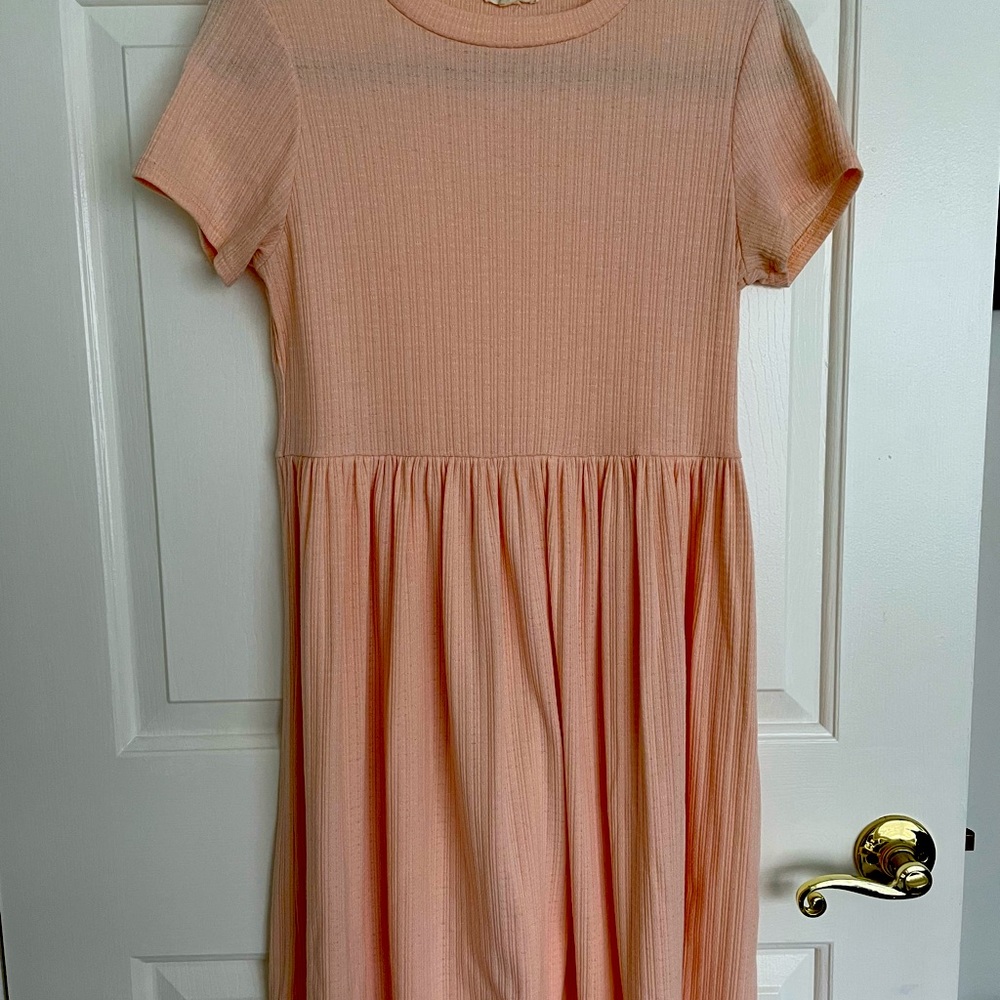 A-line dress blush pink summer dress